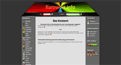 Desktop Screenshot of kurzwort.info