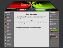 Tablet Screenshot of kurzwort.info